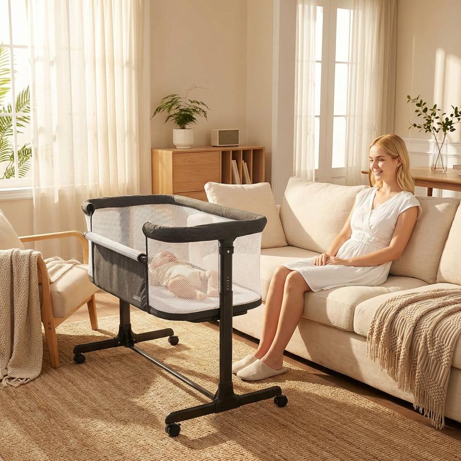 AMKE Bedside Sleeper in living room